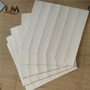 Ev yumuşak paket dekorasyon köpük duvar kağıdı kendinden yapışkanlı duvar kağıdı 3d duvar sticker ahşap tahıl duvar paneli - Product Image 2