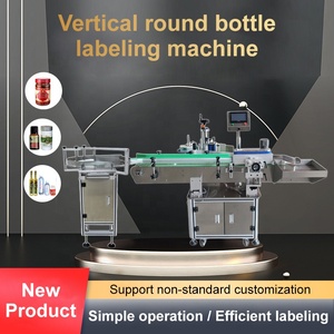 High Speed Factory Wholesale Custom Adhesive Sticker Self-adhesive Glass Beverage Bottle Water <b>Jar</b> Round Bottle <b>Labeling</b> Machine - Product Image 4