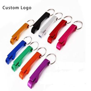<b>Custom</b> Logo Bar Beer Bottle Aluminum Metal Opener <b>Keychain</b>, Waterproof and Lightweight Luxury Fashion Design - Product Image 6