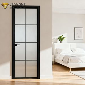 Porte-fenêtre en verre dépoli à ligne fine avec cadre en aluminium renforcé, idéale pour les petites salles de bain et les greniers (habitation urbaine) - Product Image 2