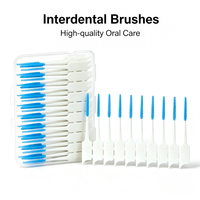 Brosse interdentaire en silicone souple élastique la plus vendue – Nettoyage en profondeur doux entre les dents serrées – Brosse en caoutchouc souple
