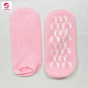Kuru kırık ayak derileri tamir ve yumuşatmak için jel Spa çorapları, uçucu yağlar ve vitaminlerle infüzyon jel astar