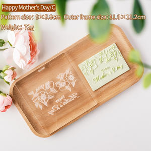 Safran Acrylique Happy Mother's Day Cookie Cutter Carré En Plastique Chocolat Moule Embosser '<span class=keywords><strong>Maman</strong></span>' 'Mama' 'Mother' Shaped - Product Image 4