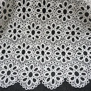 Garniture en dentelle Vente en gros Accessoires de vêtements Bordure en dentelle Garniture en dentelle Tissu brodé pour dames Tissu en dentelle africaine - Product Image 1