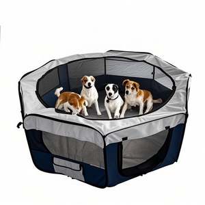 Caseta Plegable para Mascotas, para Viajes y Campamentos al Aire Libre, Transpirable, con Laterales Suaves, Corral para Perros y Gatos - Product Image 6