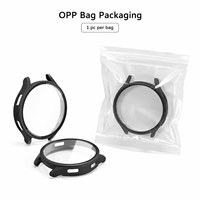 Étui de montre compatible avec la charge directe, en verre trempé PC avec revêtement mat, antichoc, couverture intégrale, sport, pour Samsung Galaxy Watch