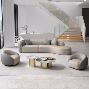 स्टाइलिश लॉबी फर्नीचर के साथ अपार्टमेंट के स्कूलों के अस्पतालों के लिए आधुनिक नए घुमावदार कार्यालय रिसेप्शन सोफा सेट - Product Image 5