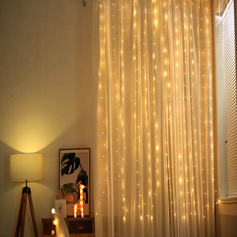 LED String Curtain Lights Plastic Christmas Holiday Decor for Bedroom Romantic Ambiance for Holiday Decorations · image 3