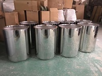 Pot Bunga Tinggi Modern Warna Emas, Vas Lantai Logam Besar, Dekorasi Rumah dan Perlengkapan Taman dari Baja Anti Karat untuk Pernikahan