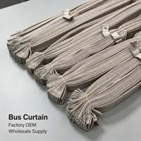 Rideau pliant en tissu pour minibus et autocar, personnalisé en usine, avec matériau et poids sur mesure, pour l'intimité et la protection solaire