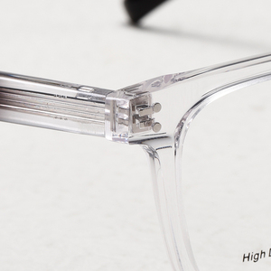Transparent Full Rim Rectangle <b>Eyeglasses</b> NN-106 Anti Blue Light Lightweight Resin Lens Unisex Adult Vision Correction <b>Frames</b> - Product Image 3