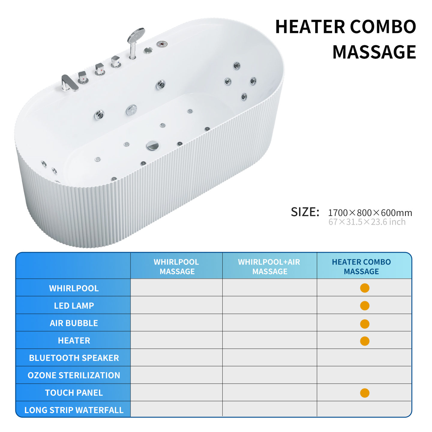 Massaggiatore Combinato con Riscaldamento