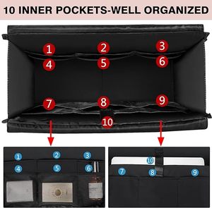 Bolsa de Trabajo Personalizada para Enfermeras, Bolsa Utilitaria Grande para Maestras, Bolsa de Mano para Mujer con 14 Bolsillos - Product Image 2