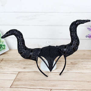 Halloween dekorative Teufel Horn Haarband Prom Party Requisiten große Kuh Horn Kopfschmuck - Product Image 2