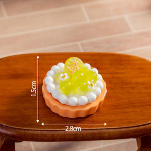 Coque de téléphone 3D DIY Accessoires de pince à cheveux Gâteau dessert aux fruits simulé avec colle à la crème Petits breloques en résine pour la rentrée des classes - Product Image 4