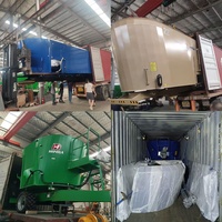 Nouvelle Mélangeuse TMR Électrique Stationnaire Robuste 300 CV Haute Productivité Automatique pour Aliments Bovins avec Convoyeur de Décharge