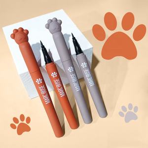 <span class=keywords><strong>Eyeliner</strong></span> liquide noir à la patte de chat mignon, séchage rapide, imperméable, avec composition chimique de marque privée, emballage en boîte - Product Image 1