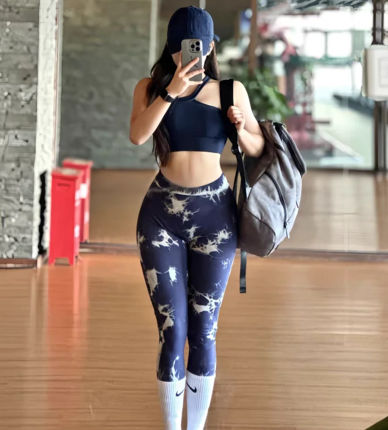 Women's High Waisted Yoga Shorts - Workout Shorts With Pockets, Tummy Control