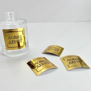 Etiqueta Metálica en Relieve 3D de Papel de Aluminio, Etiqueta Adhesiva Duradera con Logotipo para Botellas de Perfume, para Uso Artesanal, Etiquetas de Embalaje - Product Image 5