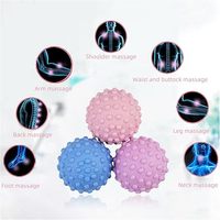 Pelota de Masaje de Acupresión para Fisioterapia, Yoga y Masajes, para Puntos de Presión, Plantar, Lumbar, Espalda, Hombros y Cuello