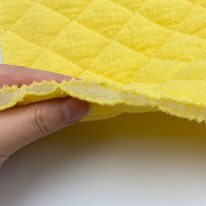 Trung Quốc Nhà máy tùy chỉnh Bé Giường vải hai mặt 3 larer gạc Muslin bông Quilting vải cho áo khoác - Product Image 4