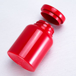 Botol pil plastik bundar 175 170 ml tutup robek untuk kapsul penurun berat badan Logo kustom pasokan grosir Guangzhou - Product Image 3