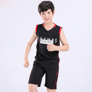 Custom logo boy basketball uniform elementary school student sportswear kids best shorts jersey 2 piece set - Product Image 5