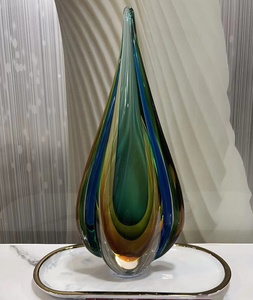 Cristal Soplado de Colores de Lujo Hecho a Mano, Decoración para el Hogar, Estilo <span class=keywords><strong>Murano</strong></span>, Gotas para Adornos de Flores, Figuras, Patrones, Jarra Artesanal - Product Image 4