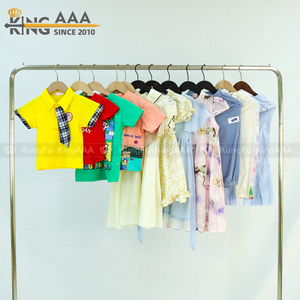 Vêtements d'été pour bébés et enfants à prix abordable 2025 – Friperie de produits pour bébés, vêtements d'<span class=keywords><strong>occasion</strong></span> en coton à manches courtes à imprimé animal, en stock - Product Image 3