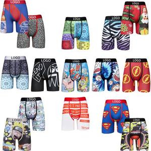 Kunden spezifisches Logo Lange Box shorts Unterwäsche Herren Freizeit unterwäsche Plus Size Box shorts Box shorts - Product Image 2