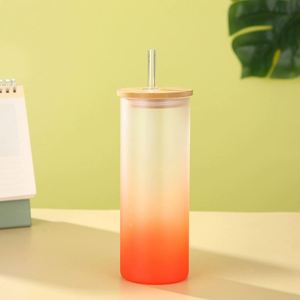 Tall Glass <b>Cup</b> 20oz with <b>Custom</b> Logo Printing for Juice Bars and Smoothie Shops - Product Image 5