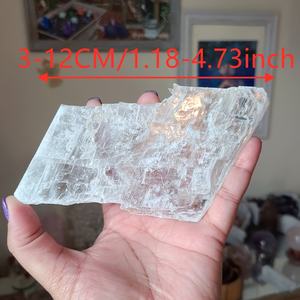 แผ่นคริสตัลเซเลไนต์ธรรมชาติขัดเงาแกะสลักคุณภาพสูงสำหรับตกแต่งบ้านขายส่งจำนวนมาก - Product Image 4