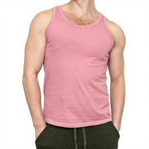 Camisetas de Running de Algodón con Logotipo Personalizado al por Mayor, Ropa Deportiva sin Mangas, Camisetas de Gimnasio para Hombre, Color Sólido, Ropa Casual - Product Image 1