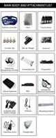 Control Remoto Proporcional para Grúas Cargadoras, 4 Funciones + Acelerador, DC 12V o 24V, Precisión y Gran Sensibilidad