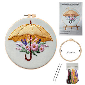 Kit <span class=keywords><strong>de</strong></span> broderie DIY <span class=keywords><strong>de</strong></span> style européen original, série <span class=keywords><strong>de</strong></span> fleurs <span class=keywords><strong>de</strong></span> tournesol et d'œufs, instructions <span class=keywords><strong>de</strong></span> couture en anglais - Product Image 2