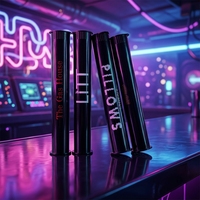 Tubes en plastique personnalisés avec couvercle à pression pour cônes, avec impression de logo et autocollant d'étiquette