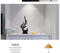 Creative feu flamme Sculpture abstraite polyrésine vie Statue nouveauté cadeau artisanat embellissement accessoires pour bureau décor maison