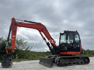 Miniexcavadora Kubota KX080-4A Usada, Original de Japón, en Buen Estado, Excavadora de Zanjas KX080-4A en Venta - Product Image 2