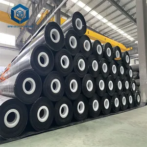 LDPE EPDM TPO HDPE geomembran fiyat gölet Liner 0.3mm 0.5mm 0.75mm 1.0mm 1.5mm balık çiftlik gölet barajı geomembran Liner için