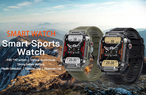 Relojes Inteligentes Tácticos Unisex para Exteriores para Hombre, Reloj Deportivo HD de 1.85 Pulgadas, Resistente al Agua IP68, Reloj Inteligente para Exteriores, Reloj Inteligente C - Product Image 4