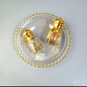 Roll On Perfume Oil Oud Bottle 3ml 6ml 12ml Glass Empty Design Attar Bottles With Golden Screw Cap