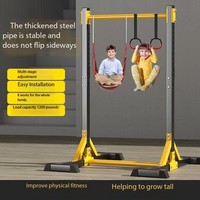 Torre de Ejercicios Portátil con Barra de Dominadas y Estación de Dips para Entrenamiento de Fuerza y Fitness