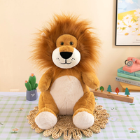 Lion réaliste peluche animal de la forêt jouet OEM vente en gros lion en peluche jouet pour enfants cadeau personnalisé jouet