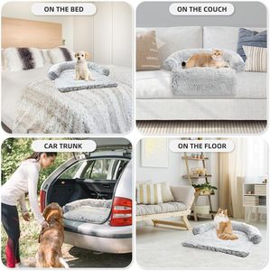 Funda de Sofá/Cama para Perros y Gatos, Extraíble, Sostenible, de Felpa de Lana, para Animales Pequeños, Cálida para Invierno, Lavable - Product Image 6