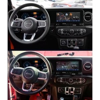 Reproductor Multimedia para Auto con Pantalla Táctil Dual de 10.25 Pulgadas, Navegación CarPlay y Android Auto para Jeep Wrangler 2018-2023, Compatible con LHD y RHD