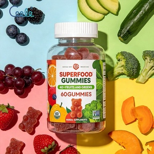 Gummies Super Alimentaires Complexe Enrichi Blanc <span class=keywords><strong>Composition</strong></span> Nutritive Équilibrée Végétarien Style Portable pour Usage Quotidien Adulte - Product Image 2