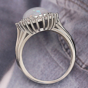 Anello dal Design Ovale Colorato, Anello Classico da Dito per Donne - Product Image 4
