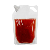 Pochette à bec debout transparente en plastique recyclable pour l'emballage de boissons Sac de type PE Stockage écologique