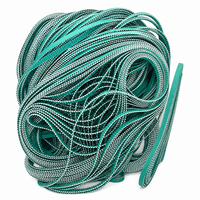 Courroie de distribution en PU personnalisée OEM, en tissu nylon, avec dents ou sur le côté arrière, pour machines d'emballage et équipements d'impression en usine