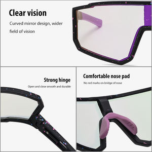 <span class=keywords><strong>Lunettes</strong></span> de soleil photochromiques pour <span class=keywords><strong>moto</strong></span>, coupe-vent, pour sports de plein air, nouvelle collection 2026, best-seller des fabricants de matériel sportif - Product Image 5